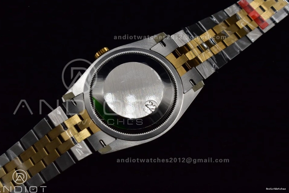 DateJust Bracelet VSF YG Steel 592 SS 904L on Elegant Gold 1:1 Best Jubilee 126231 Textured Edition Dial 36 VS 0705